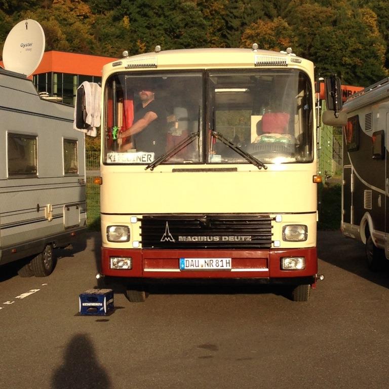Kiteliner in Monschau auf dem Stellplatz